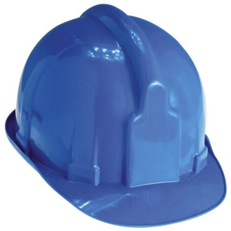 Blaue Arbeitshelme