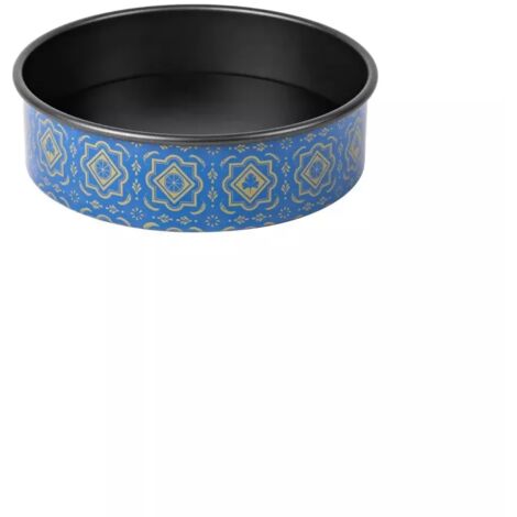 Blaue Backform 20 cm mit abnehmbarem Boden