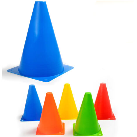 Blaue Fußball-Trainingshütchen – 10er-Pack (18 cm) für Sport und Fitness