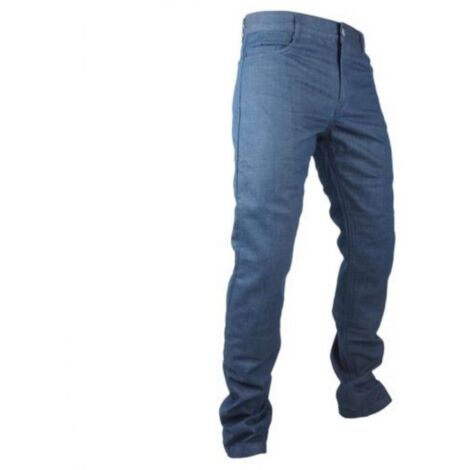 blaue Jeanshose für Motorrad Straße overlap street petrol Größe