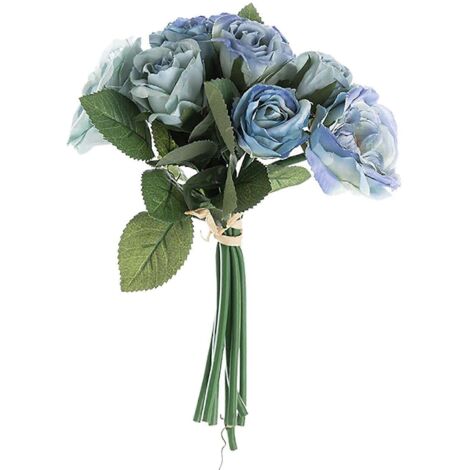 Blaue künstliche Gartenblumen, künstliche Blumen für