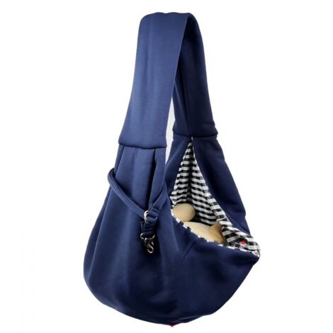 DOGGY Hobbydog Tragetasche Für Hunde & Katzen - Grau Mit Pfotenmotiv, 43 Cm