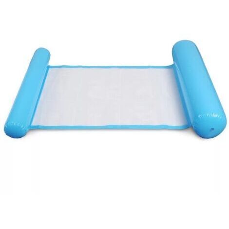 Blaues Mehrzweck-Schwimmhängematte, aufblasbarer Pool-Schwimmer 4-in-1, schwimmende, verstellbare Liege, Schwimmhängematte, Mehrzweck-Wasserhängematte, faltbare Schwimmhängematte, tragbarer, ultraleic