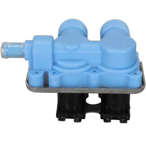 Blaues PP-Doppelkopf-Wassereinlassventil, kompatibel mit 205613 und WP358276, 220–240 V