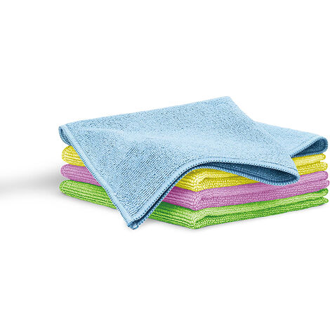 Blaumann AT-3882 Set 4 Paños de Cocina Microfibra, Juego de Bayetas Suaves para Secar, Absorbentes, Grandes XL  Multicolor