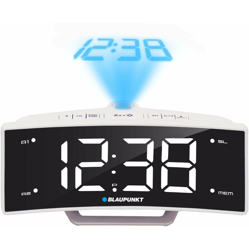 Crp7wh radio-réveil noir,blanc - Blaupunkt