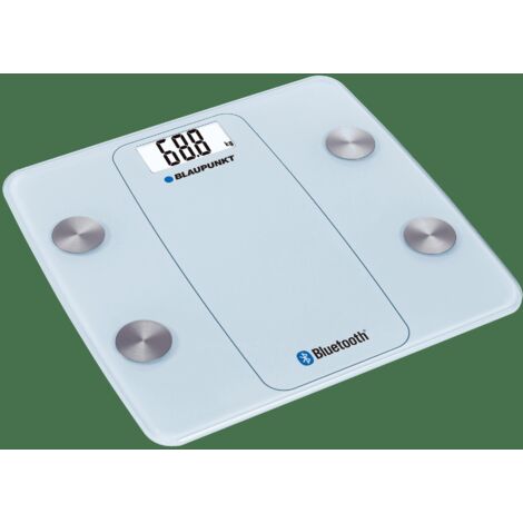 Blaupunkt BSM711BT Personenwaage de Rectangle Hellblau Elektronische Personenwaage