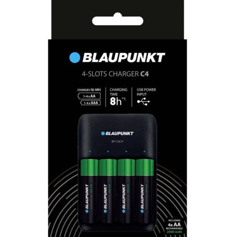 Blaupunkt Chargeur de piles rondes Y297613