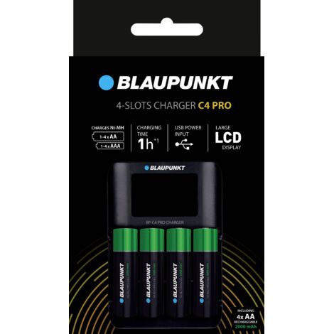 Blaupunkt Chargeur de piles rondes Y297633