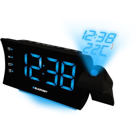 Blaupunkt CRP81USB sveglia nera con porta USB e allarme