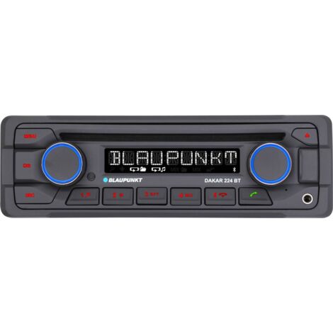Blaupunkt Dakar 224 BT Autoradio port pour commande au volant, kit mains libres bluetooth, avec télé