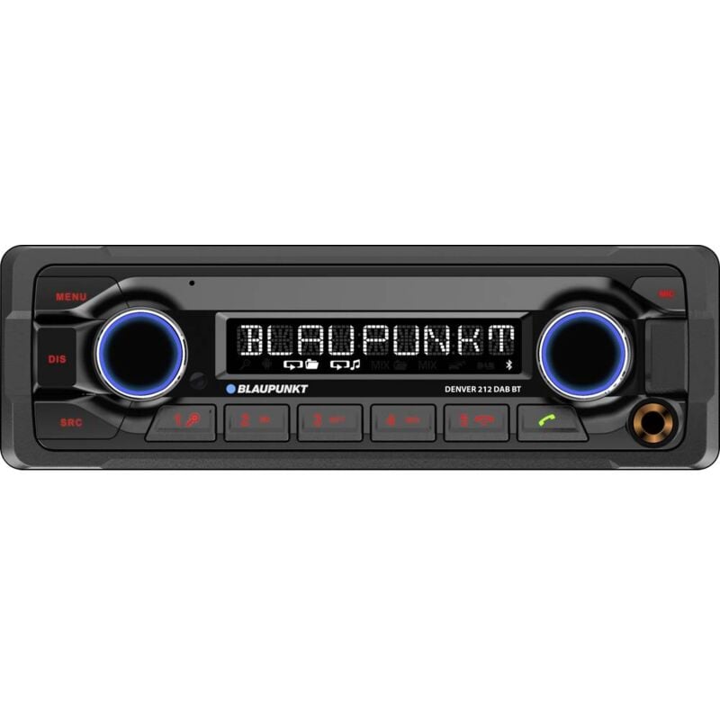 Image of Blaupunkt - Denver 212 dab bt Autoradio Collegamento per controllo remoto da volante, Vivavoce Bluetooth®, Sintonizzatore