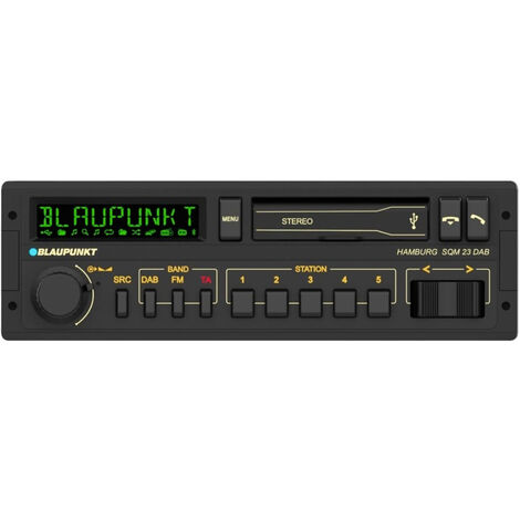 Blaupunkt Hamburg SQM 23 DAB Autoradio DAB+ Tuner, Retro Design, Anschluss für Lenkradfernbedienung,