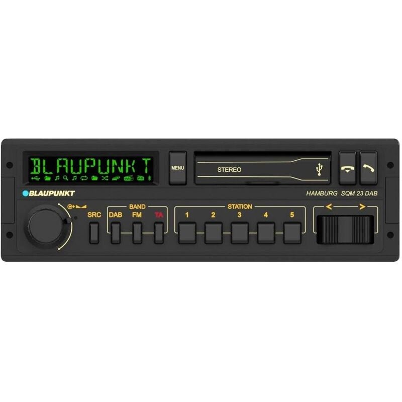 Blaupunkt - Hamburg sqm 23 dab Autoradio tuner dab+, design rétro, port pour commande au volant, kit mains libres bluetooth V305183