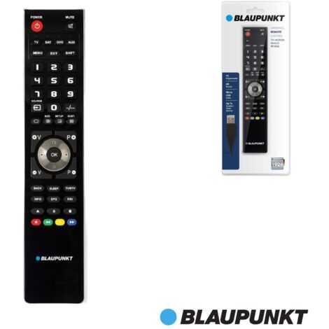 BLAUPUNKT - Mando a Distancia para Smart TV Programable Listo para Usar  Mando Universal para Todas Las Marcas de Television  Control Remoto Compatible con Sony, PANASONIC, Phillips, Samsung, etc.