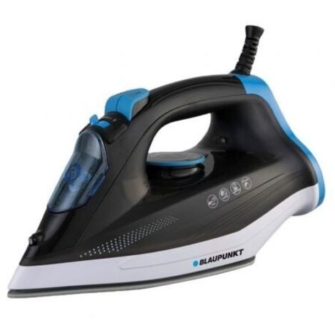 Blaupunkt plancha ropa de vapor BP5004  Suela cerámica  Termostato regulable  Depósito de 320ml  2600W  Color Negro