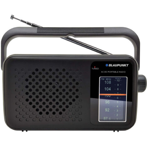 Blaupunkt pr8bk radio analogica portatile nera
