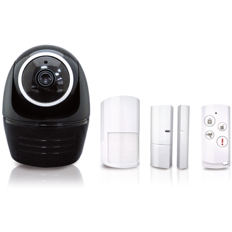 Blaupunkt - Pack Alarme maison connectée sans fil + caméra intégrée – Solution de surveillance à distance - HOS-1800 573800