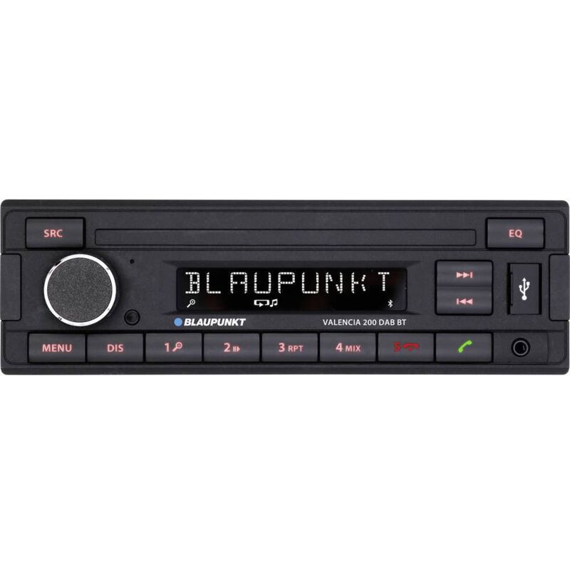Blaupunkt Autoradio Valencia 200 dab bt kit mains libres bluetooth tuner dab+ Y689652
