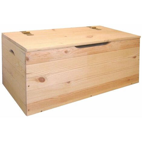 Blazed Truhe aus massivem Holz bringt alles, was mit Wooderiamo - Maxi 100x40xH50 cm