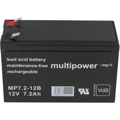 BLEI AKKU BATTERIE 12V 7,2Ah kompatibel GEL 7,0Ah 7Ah für KINDERAUTO LADER