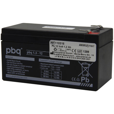 Blei Akku passend für Schiller EKG AT1/ SP1/ P80/ AT101/ Argus VCM