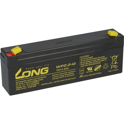 KUNGLONG Bleiakku 12V 2,2Ah Powerfit SJ12V2.3Ah battery AGM VdS