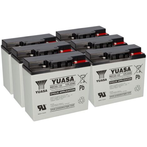 Bleiakku 72V 22Ah ( 6x 12V 22Ah REC22) kompatibel SXT Raptor V3 zyklenfest