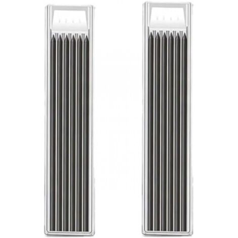 Bleistift 2,8-mm-Zimmermannsbleistiftmine, 12er-Pack, Schwarz