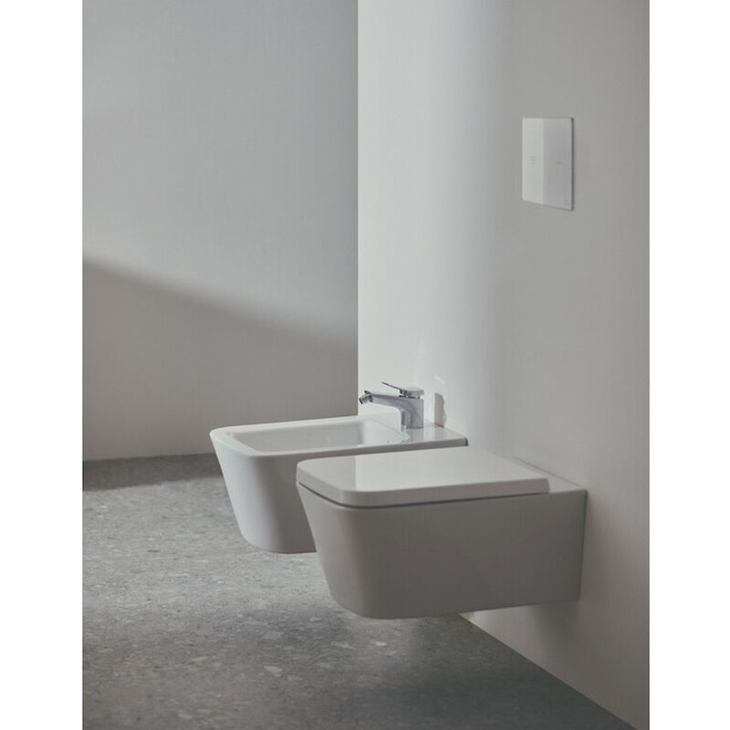 Ideal Standard - Blend cube wc a terra aquablade® t368801 + bidet t368701 + sedile bianco t392601 codice prod: T368801+T368701+T392601