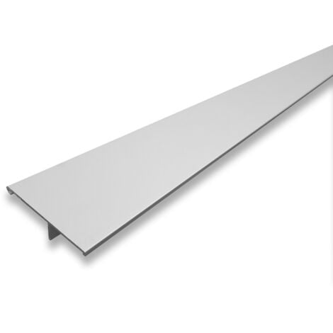 Blende Laufschienenblende silber 1810x60mm Klick-Technik