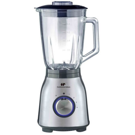 Blender CONTINENTAL EDISON CEBL1000IN en acier inoxydable 1000 W - bol en verre de 1,5 L