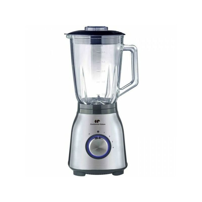 Continental Edison - Blender CEBL1000IN Inox 1000W - Bol en verre 1.5L