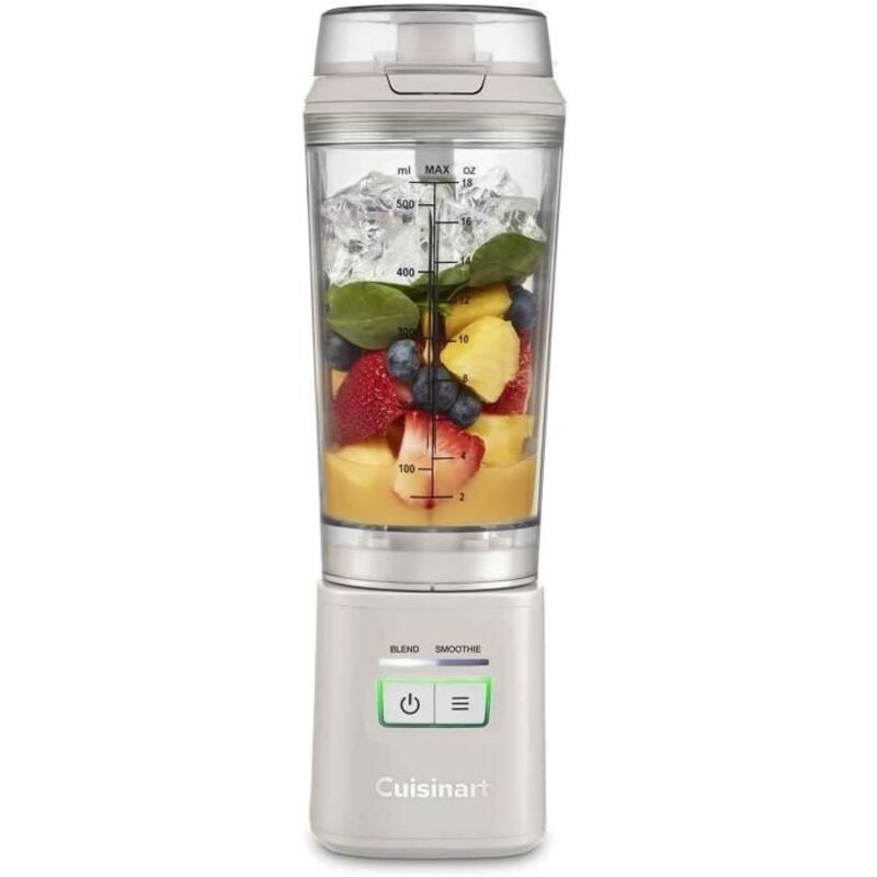 Blender - CUISINART - PBL100E Blast&Go - 120 W - 500 ml - 50 dB - Blanc