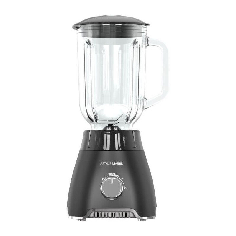 Arthur Martin - Blender en verre AMPB40 - 1,5L - 400W - 2 vitesses + pulse