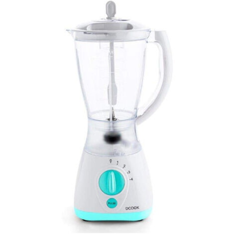 Blender en Verre Dcook Gallery 19,3x19,2x37,6 cm avec 4 Vitesses  Capacité 1,5 L  Puissance 550 W  Couleur Blanc
