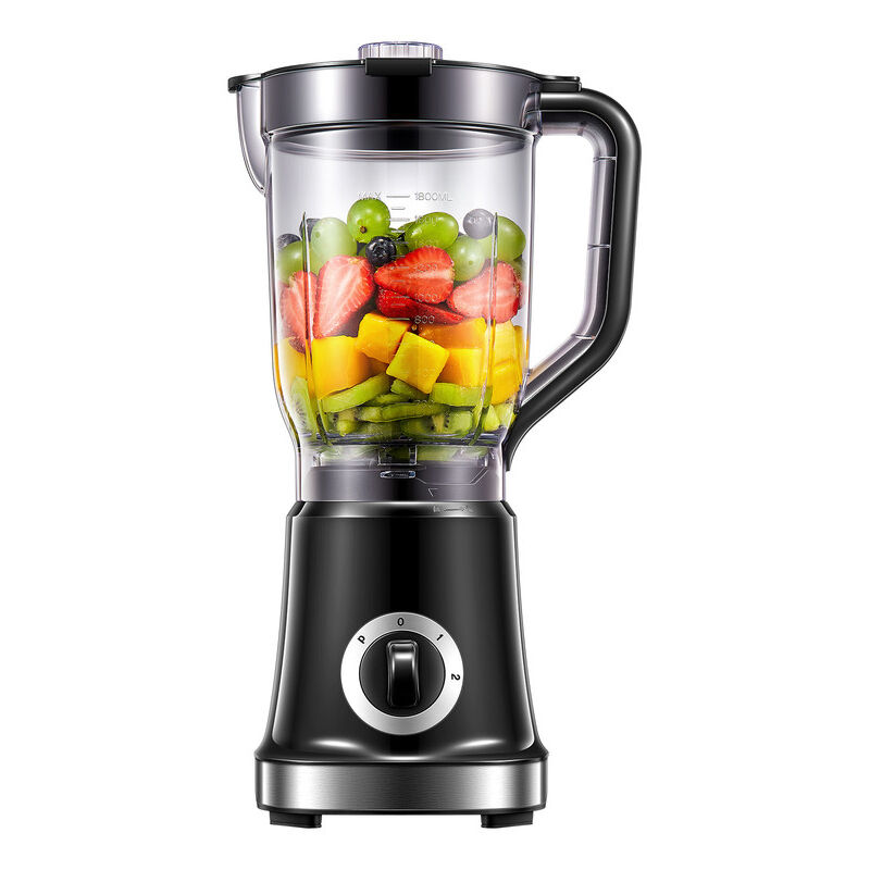 Blender mixeur électrique, Bol verre 1,75 l, Puissance 800 w, Verrouillage sûr, Ergonomique, Broyeur à grains, Smoothies, Glace pilée, Blendforce,