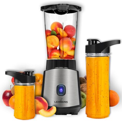 La Rêveuse Mixeur Blender Avec 2 Bouteilles BPA-Free Portables De 550ml Mini Blender électrique - 12