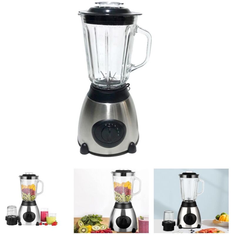Blender Multifunctional Stand Mixer, Blender with 1.5L Cup, 6 Stainless Steel Knives, Fruit and Vegetable Juice, Portable Blender for Sports, Travel