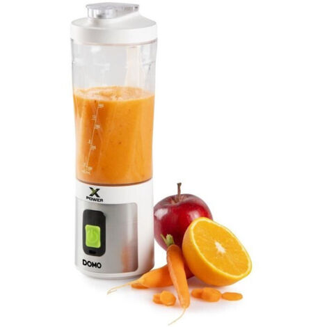 Blender portable sans fil - DOMO - DO752BL - XPOWER - 120 W - 600 ml - Blanc