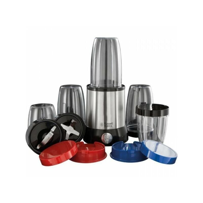 Blender - RUSSELL HOBBS - Nutri Boost 23180-56 - Mixeur 700 W - 15 accessoires - 3 bols (700ml) - 2 bols (350ml)