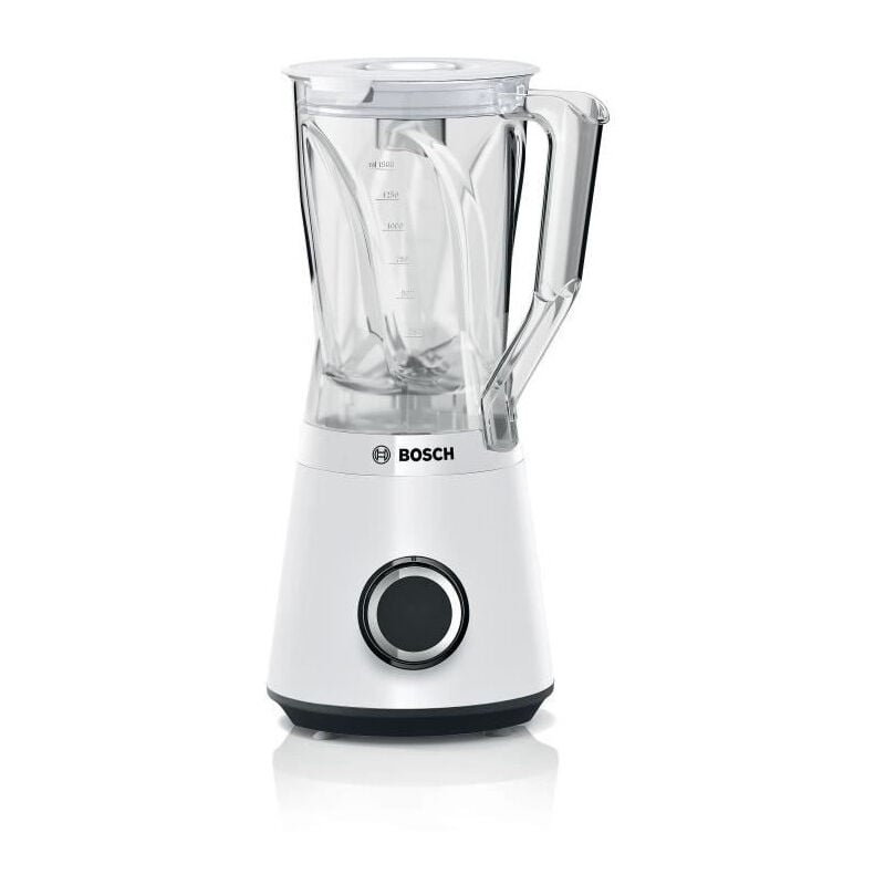 Bosch - Blender VitaPower MMB6141W - 1200 w - 30000 trs/min - 2 vitesses + turbo - Bol 2 l - 4 lames amovibles - Blanc