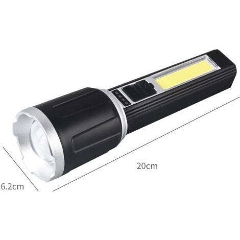Blendung LED-Taschenlampe Big Zoom Teleskop T6 USB-Aufladung Langstrecken-Notbeleuchtung im Freien