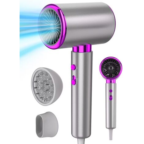 Bleosan – Sèche-cheveux professionnel 2400W – 3 vitesses – 3 températures – Technologie ionique – Diffuseur et concentrateur inclus – Pour coiffure rapide