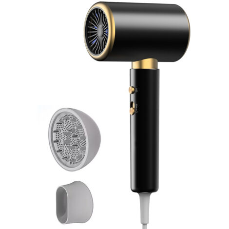 Bleosan – Sèche-cheveux professionnel 2400W – 3 vitesses et températures – Mode air froid – Diffuseur et concentrateur inclus – Pour cheveux épais et bouclés