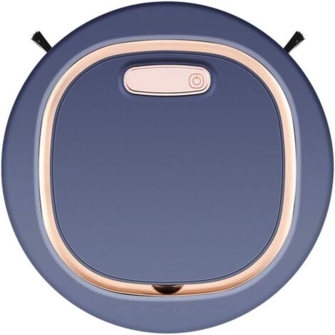 Bleu Aspirateur Robot Intelligent 3 en 1 Robot Aspirateur Aspirateur Balayeuse Intelligente Aspirateur Robot Ultra-Mince de 2 4 Pouces Adapté Aux Sols Poils d'animaux Poussière