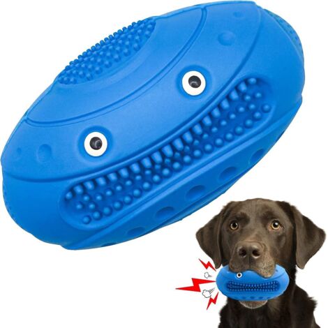 bleu, Autoau Jouet Pour Chien Macher Jouet Chien Indestructible, Durable Jouets Pour Chiens De Nettoyage Des Dents En Caoutchouc, Grinant Jouet In