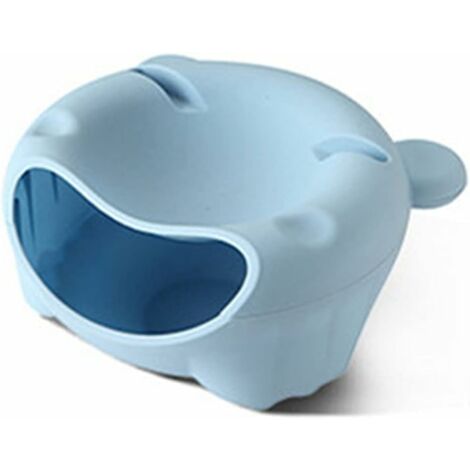 Bleu ， Bureau Poubelle Ménage Chambre Salon Bureau Mini Plastique Cadeau Plateau De Fruits Table Lit Paresseux Poubelle Poubelle Poubelle