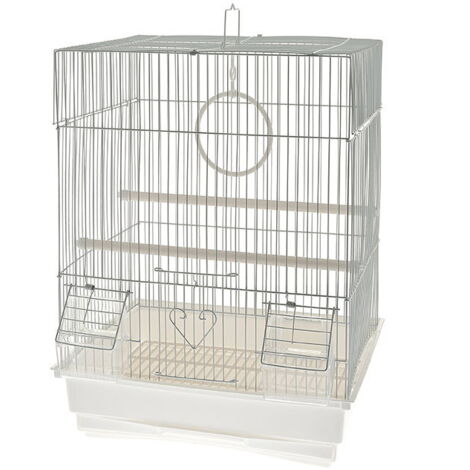 Bleu - Cage à canaris en plastique modèle Novara