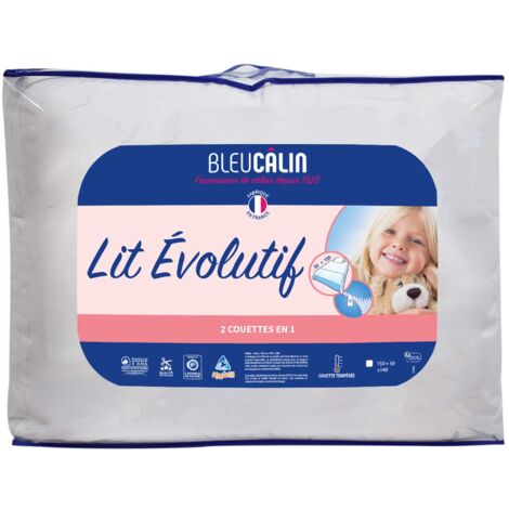 Bleu Câlin Piumino KBOB30EVOLDMIFI, Poliestere, Bianco, Singolo, 140 x (150+50) cm